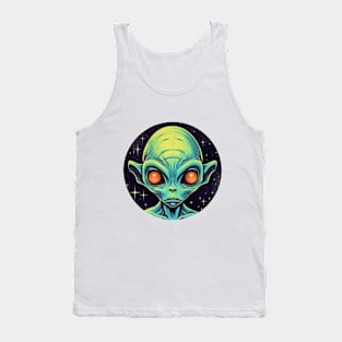 an alien with glowing eyes Tank Top